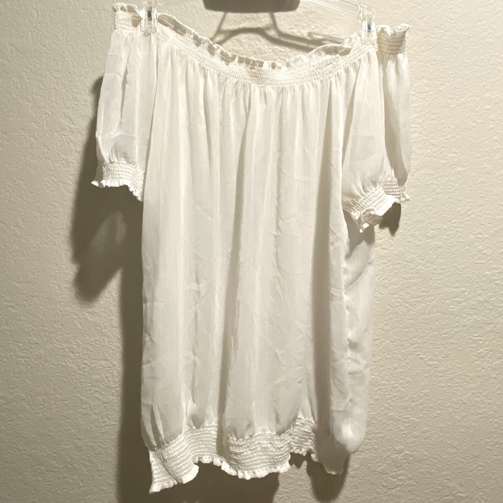 Forever 21 Off Shoulder Sheer Top/Coverup